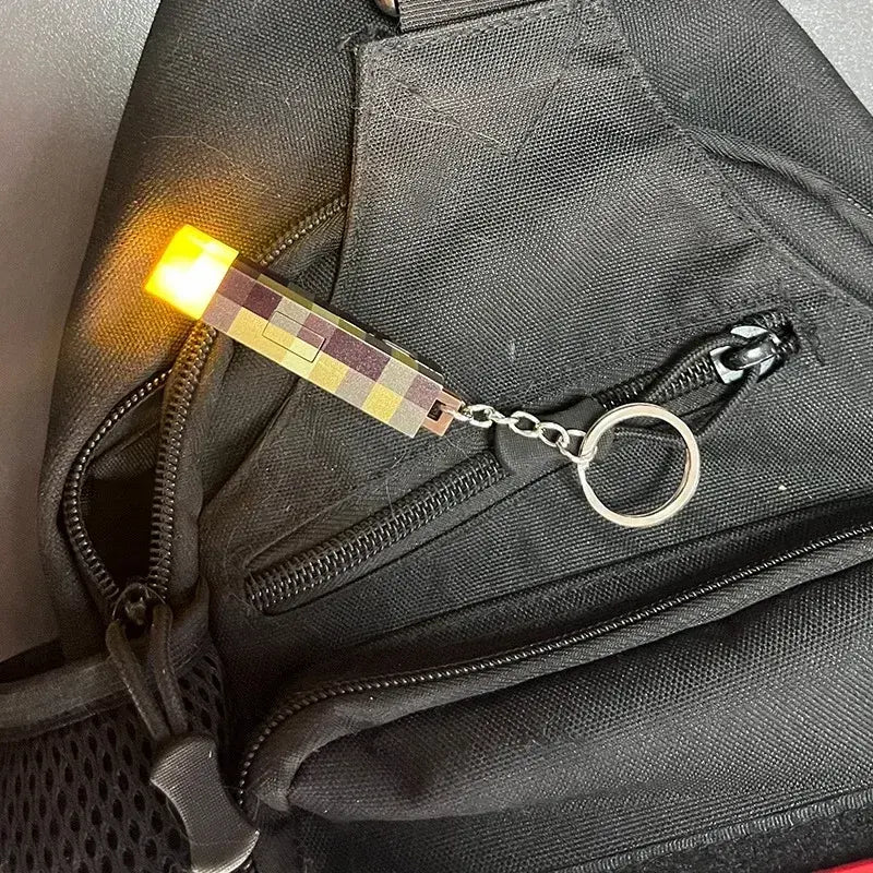 Minecraft Torch Keychain