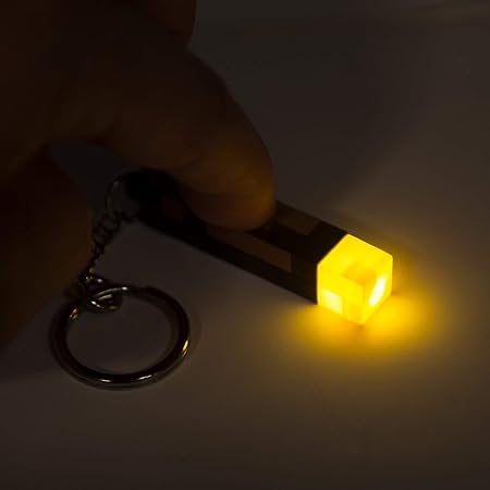 Minecraft Torch Keychain