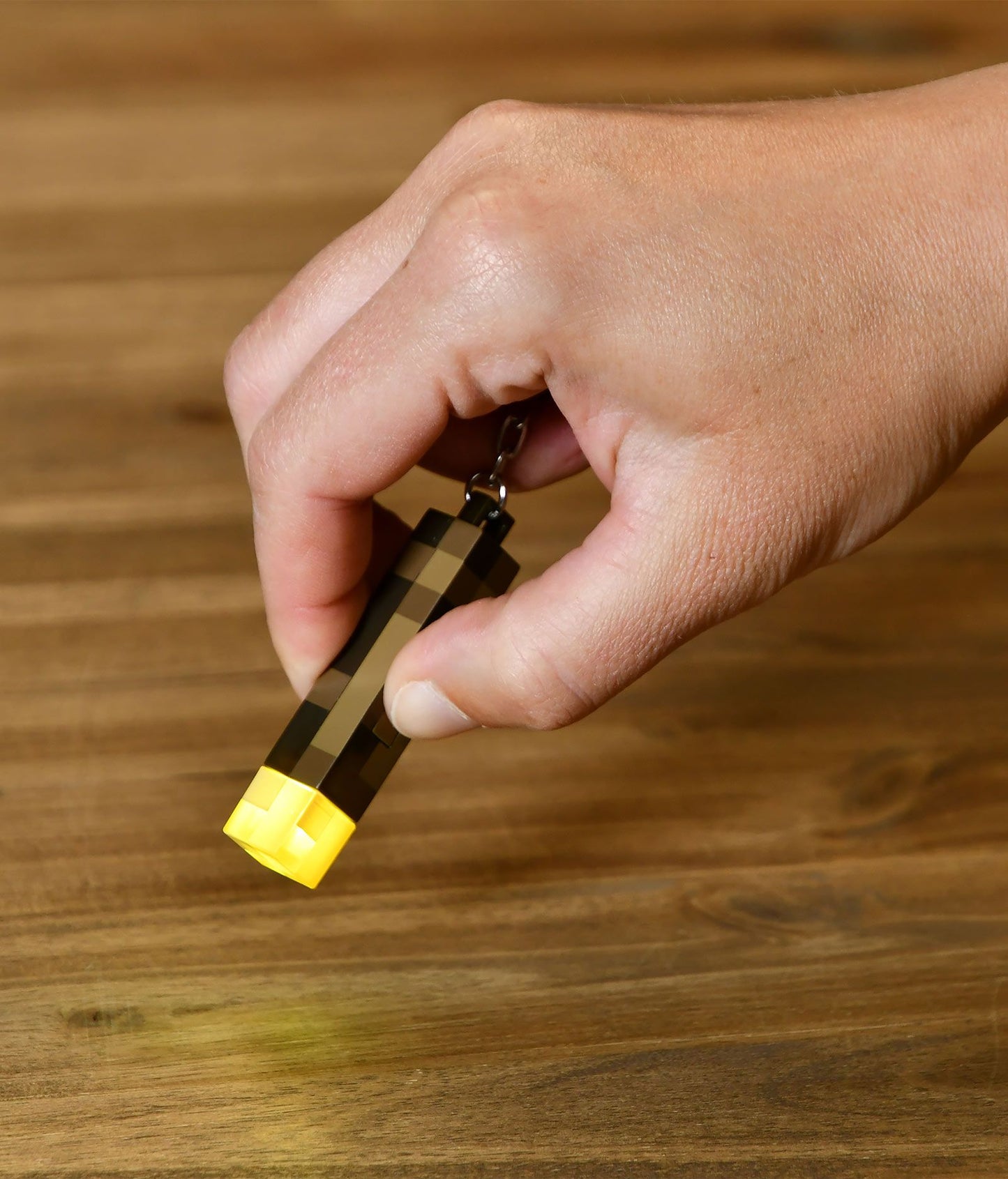Minecraft Torch Keychain