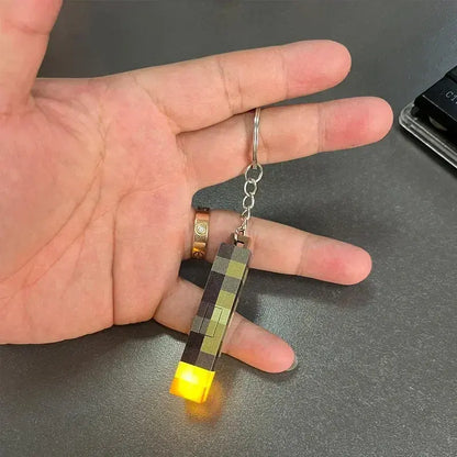 Minecraft Torch Keychain