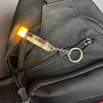 Minecraft Torch Keychain