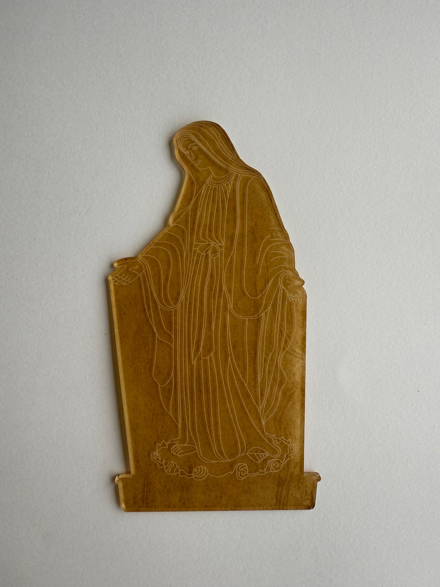 Virgin Mary Acrylic Plate