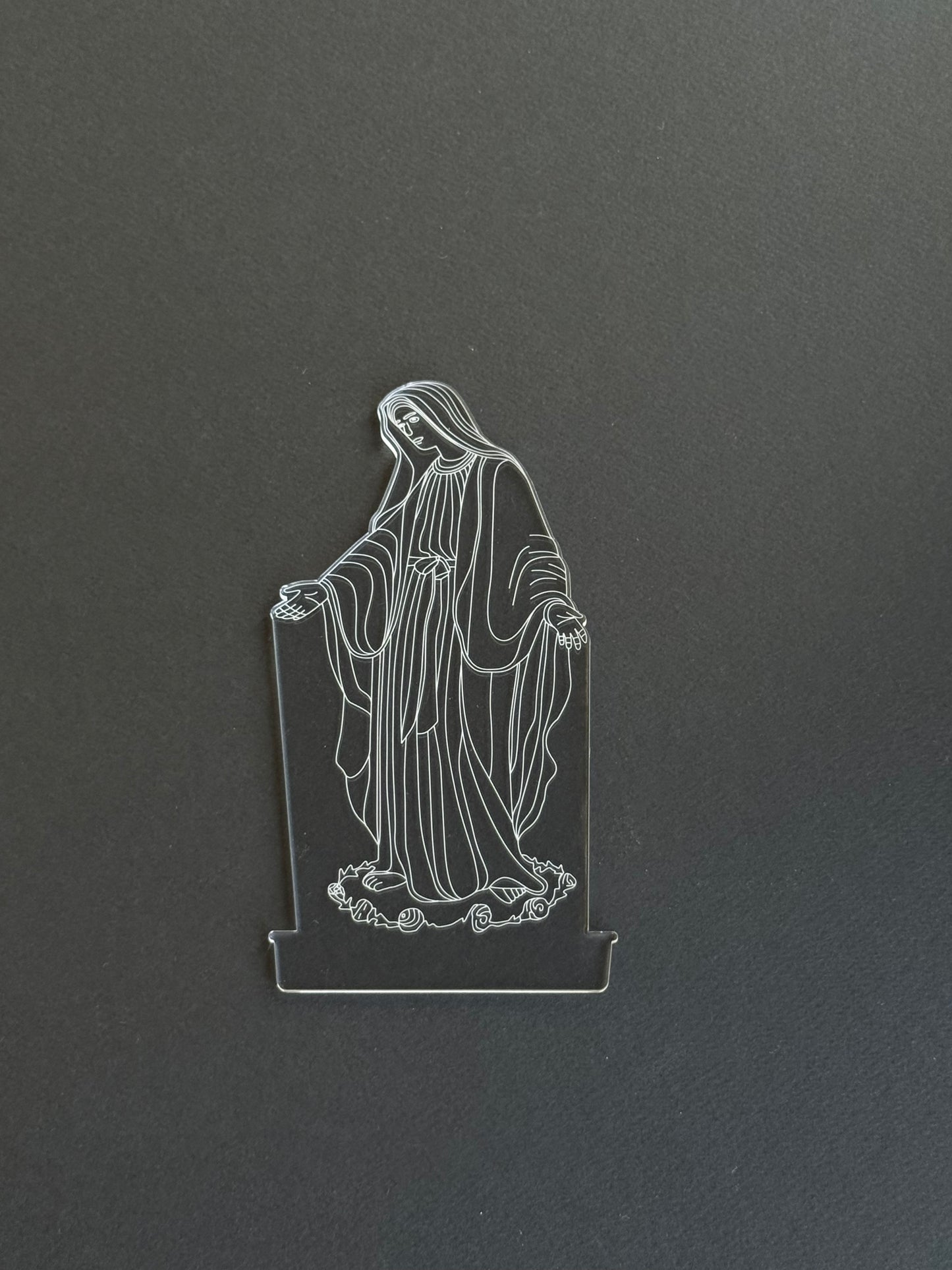 Virgin Mary Acrylic Plate