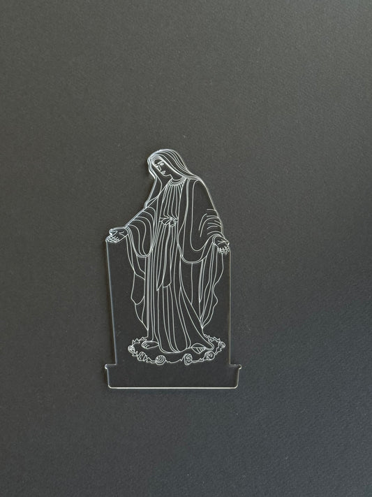 Virgin Mary Acrylic Plate