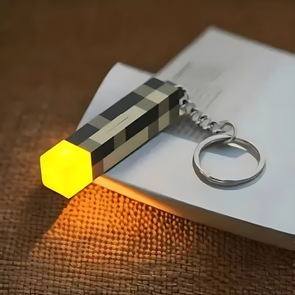 Minecraft Torch Keychain